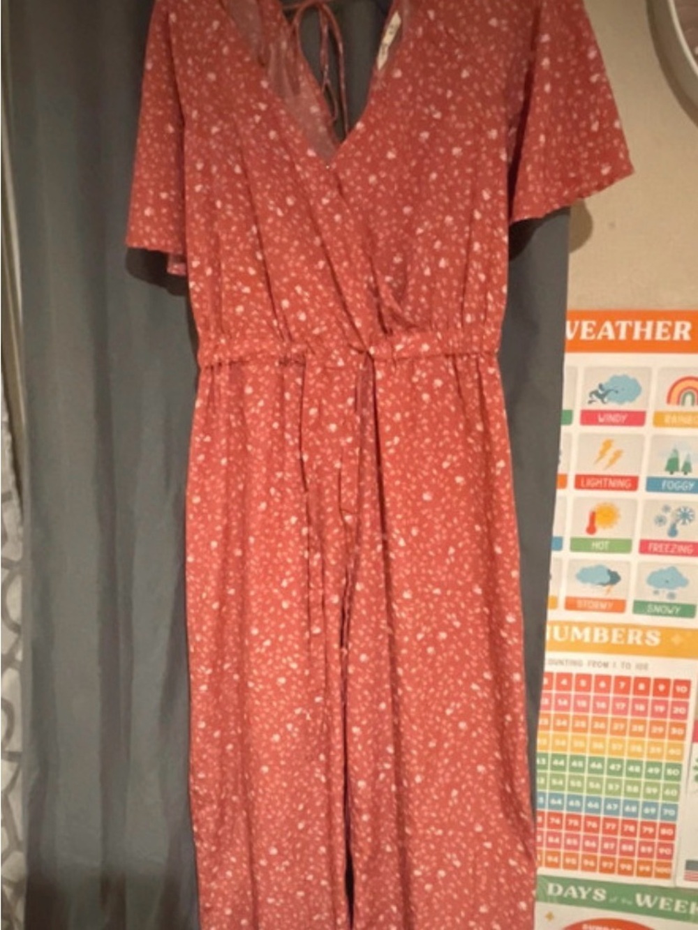Women’s pink Floral Jumpsuit with Tie Waist
